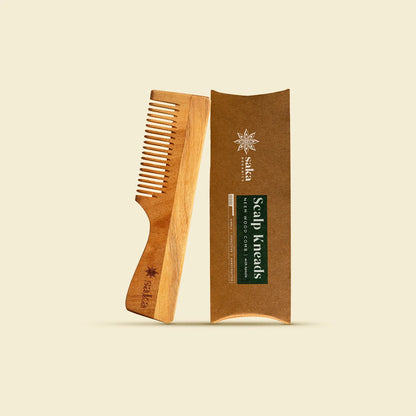Neem Wood Comb With Handle