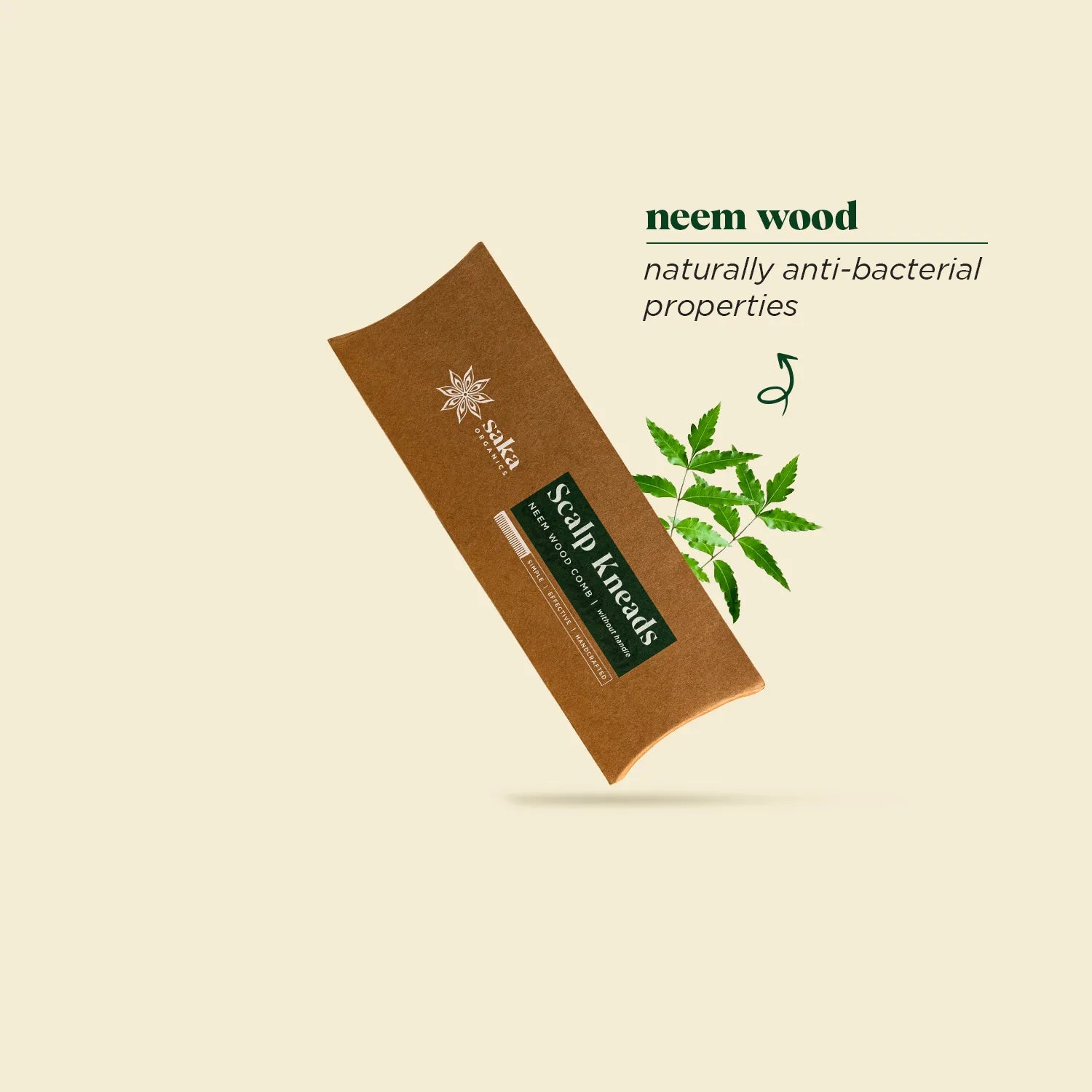Neem Wood Comb Without Handle