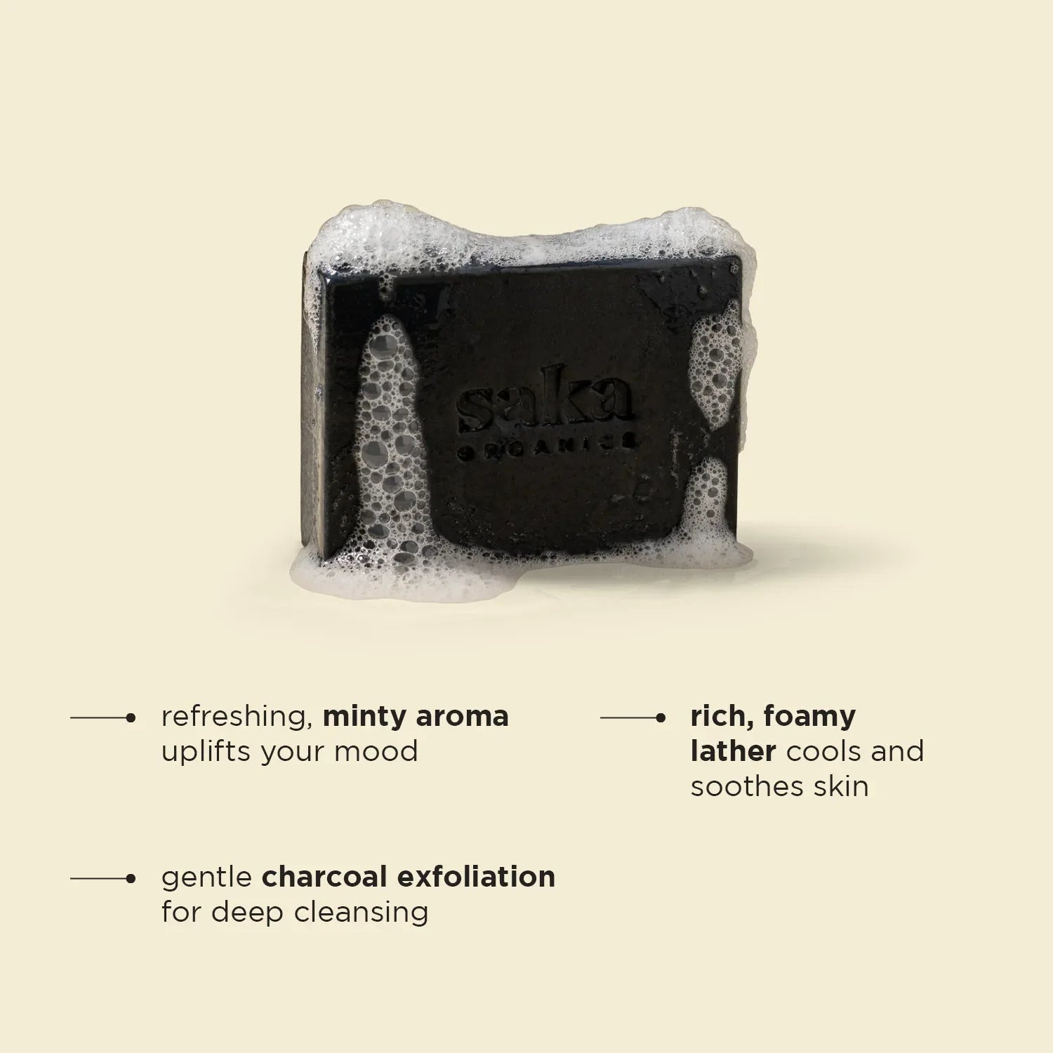 Springtime Medley Charcoal Mint Bath Soap with Shea Butter