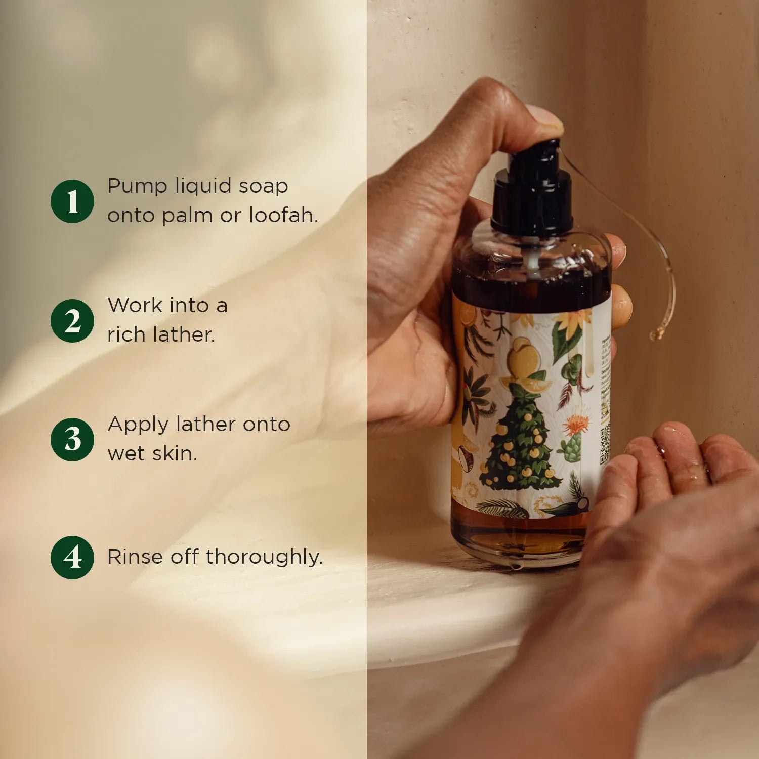 Tropical Oasis: Liquid Soap | Handcrafted, Plant-Based, Vegan