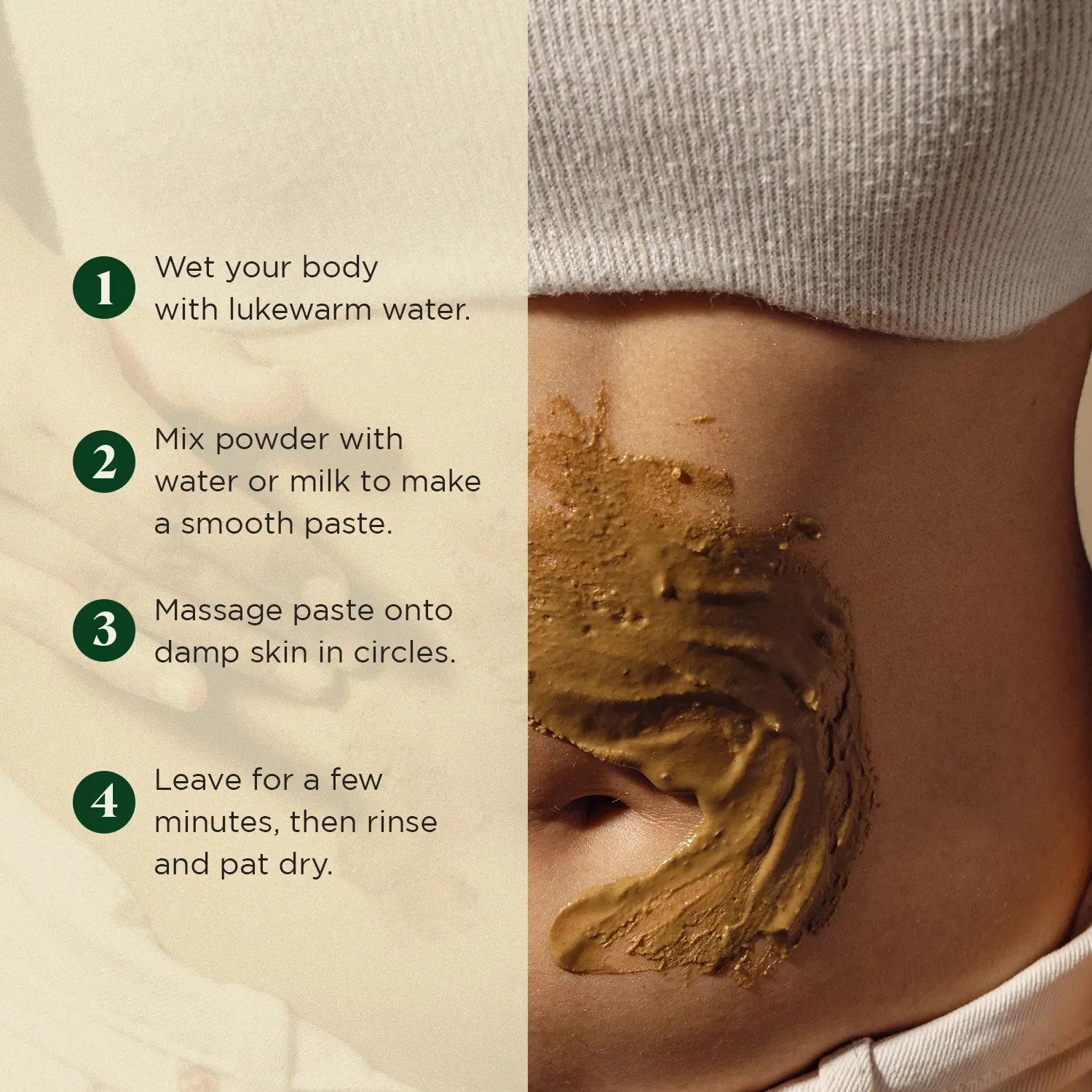 Tranquil Mitti Herbal Bath Powder | Natural Bath Powder with Vetiver, Tulsi & Wild Turmeric for Calm, Detoxified & Soft Skin