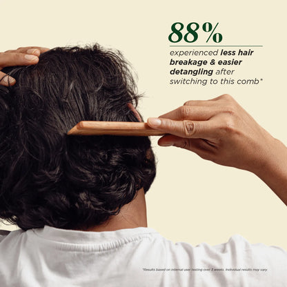 Neem Wood Comb With Handle